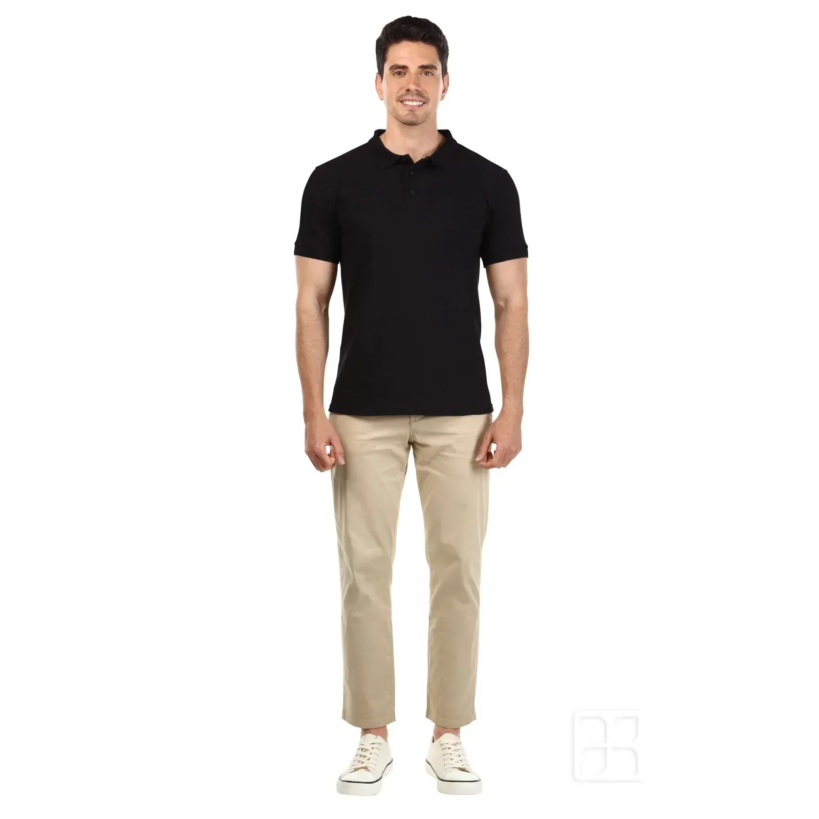 Producto Playera Cuello V Manga Corta para Hombre Color Negro