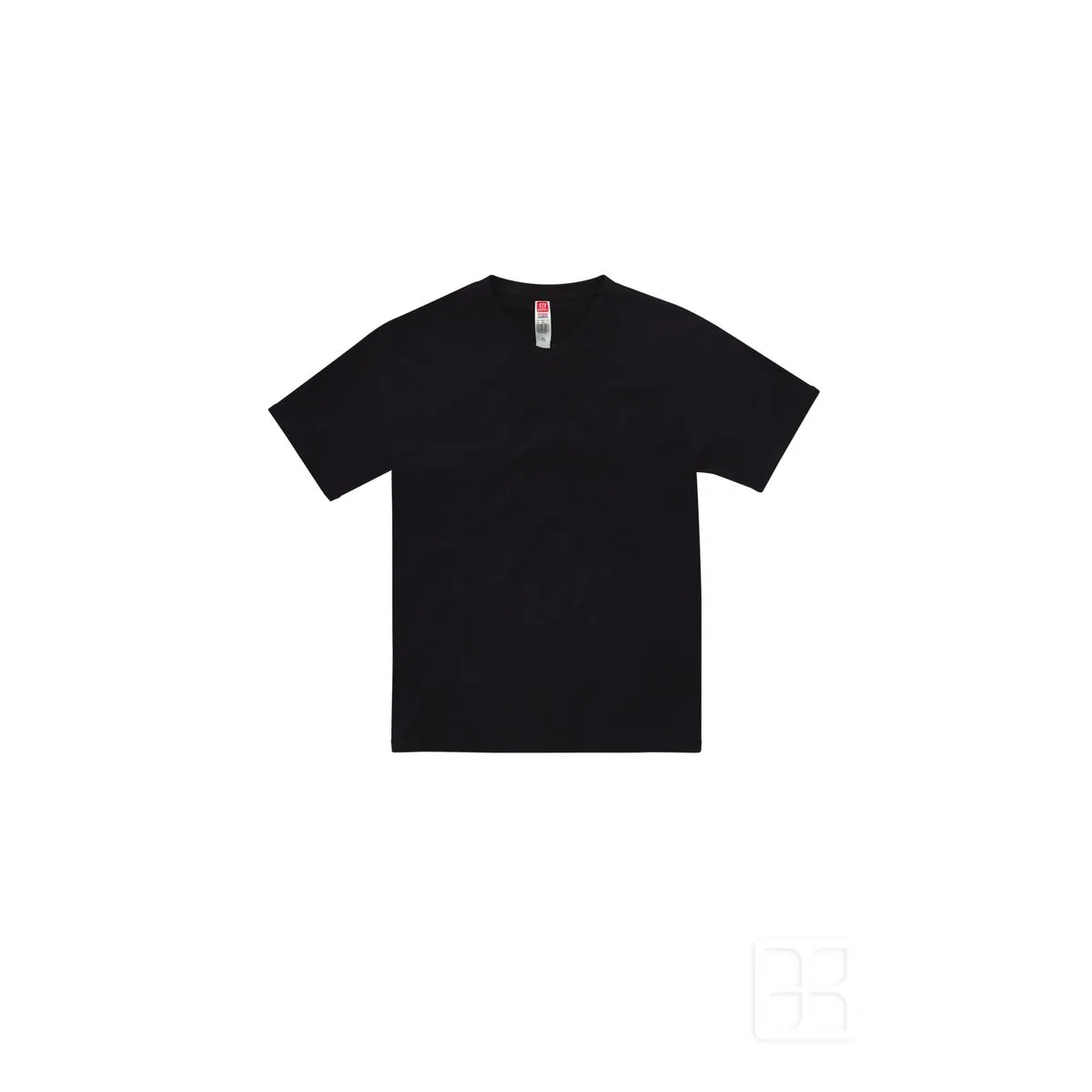 Imagen de Playera Cuello V Manga Corta para Hombre Color Negro